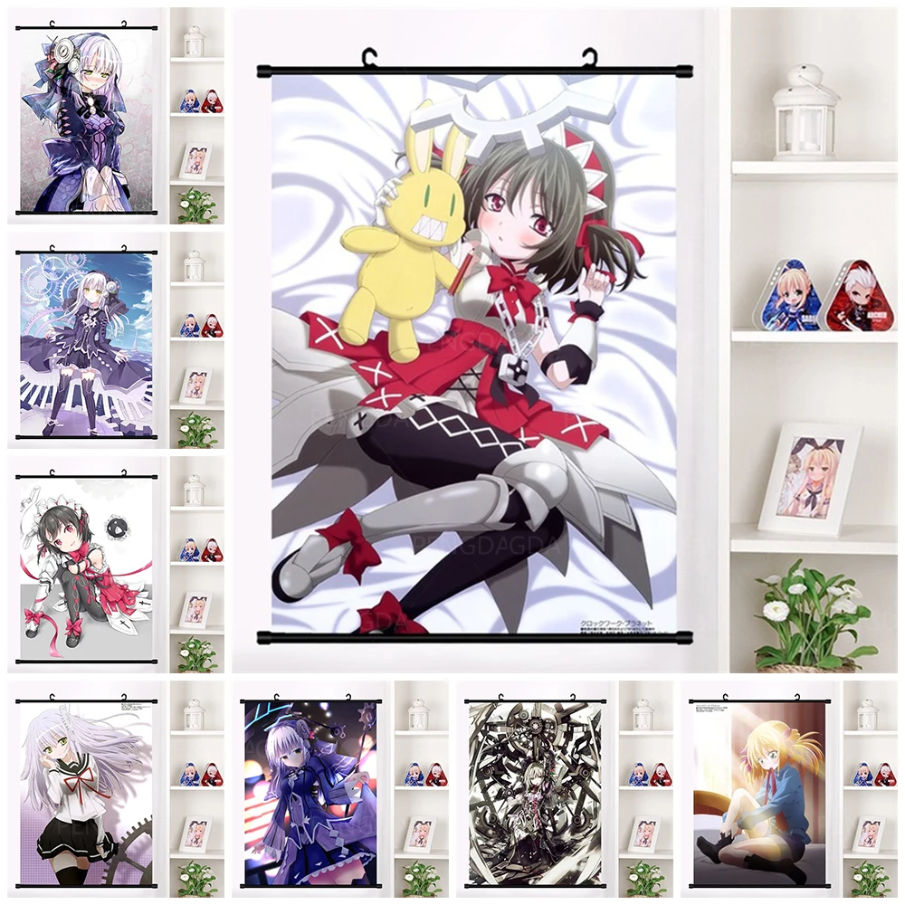 

Clockwork Planet Picture Printed Decor Cartoon Anime Character Plastic Hanging Scrolls Poster Home Room Wall Art Canvas Painting