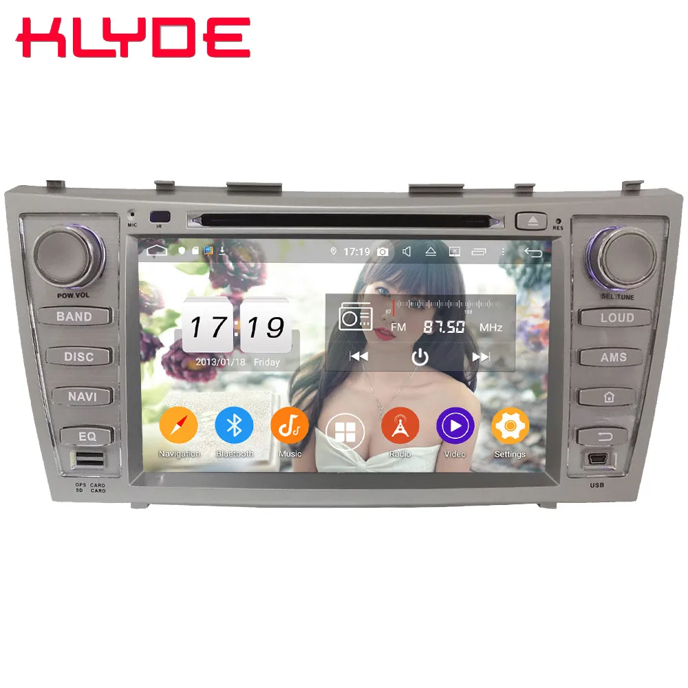 Klyde ips 4G wifi Android 9 Восьмиядерный 4 Гб ОЗУ 64 Гб ПЗУ DSP BT автомобильный DVD мультимедийный плеер радио для Toyota Camry 7 40 50 2006-2011