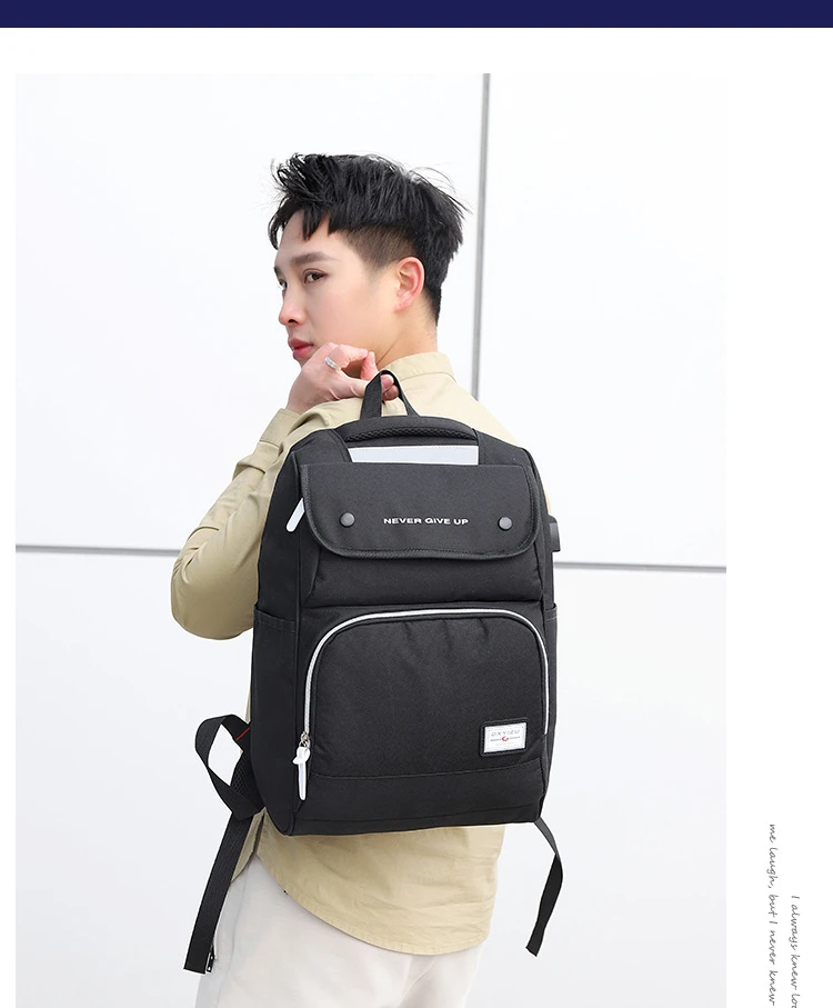 

Backpack New Men's and Women's Oxford Cloth Waterproof Travel Bag Middle School Student Campus School Bag Laptop Computer Bag