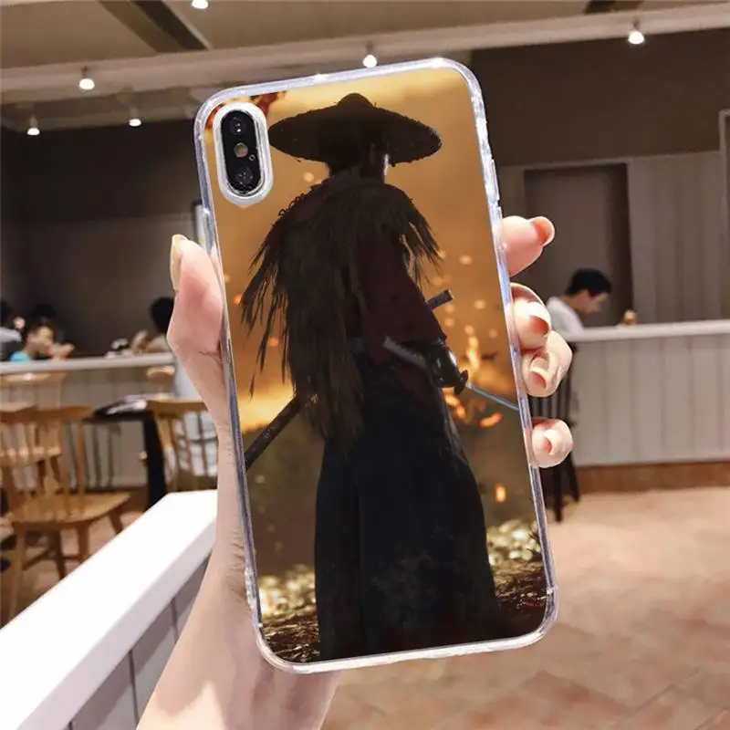 

hot game ghost of tsushima Phone Case Transparent soft For iphone 5 5s 5c se 6 6s 7 8 11 12 plus mini x xs xr pro max