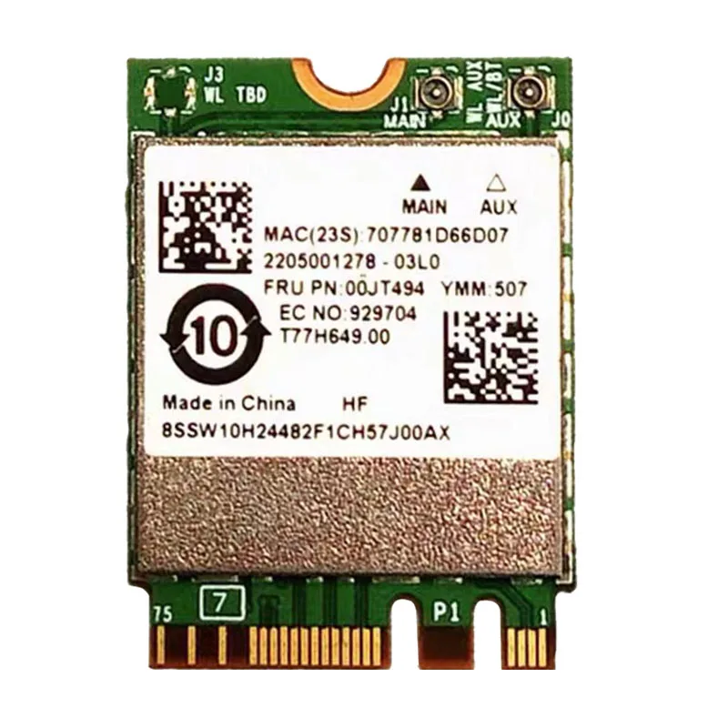 Wireless Wifi Card BCM94350ZAE 802.11ac Dual Band BT4.1 867Mbps BCM94350 M.2 NGFF for Lenovo YOGA 500 700 900 710 B41 E31 E41 | Компьютеры