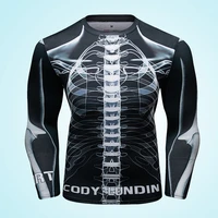 cody lundin odm wholesale new style 3d fahion design simple yoga round collar outdoor spport men long sleeve t shirt