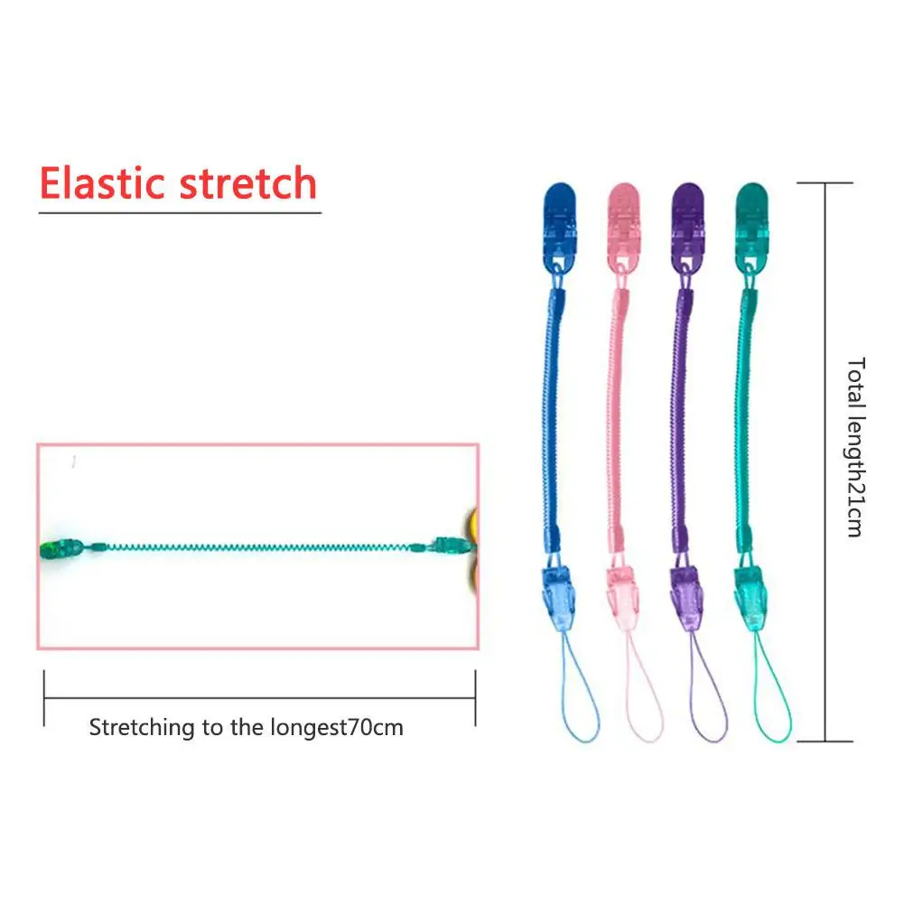 

Baby Pacifier Clip Pacifier Chain Dummy Clip Nipple Holder For Baby Cartoon Print Child Pacifier Clips Soother Holder