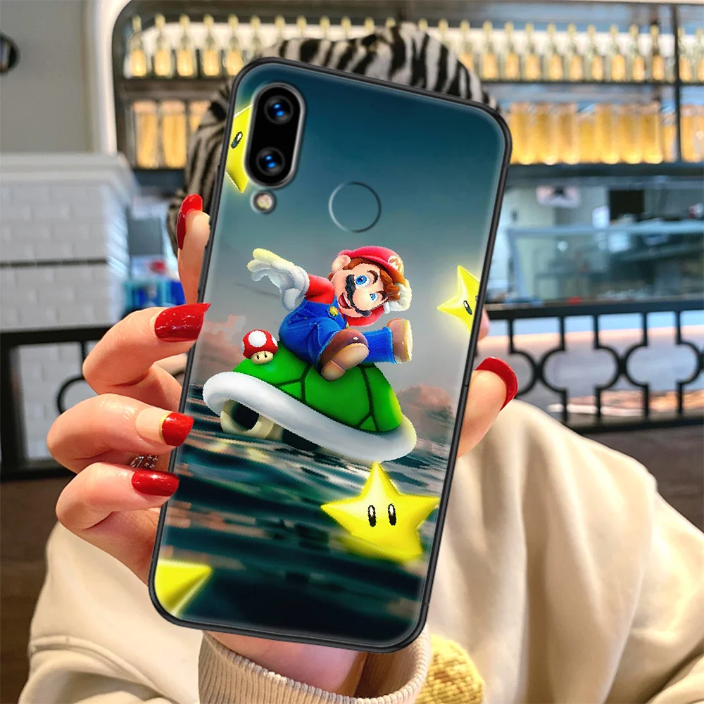 

marioes Super Bros Phone case For Huawei Honor 6 7 8 9 10 10i 20 A C X Lite Pro Play black pretty funda art coque tpu hoesjes