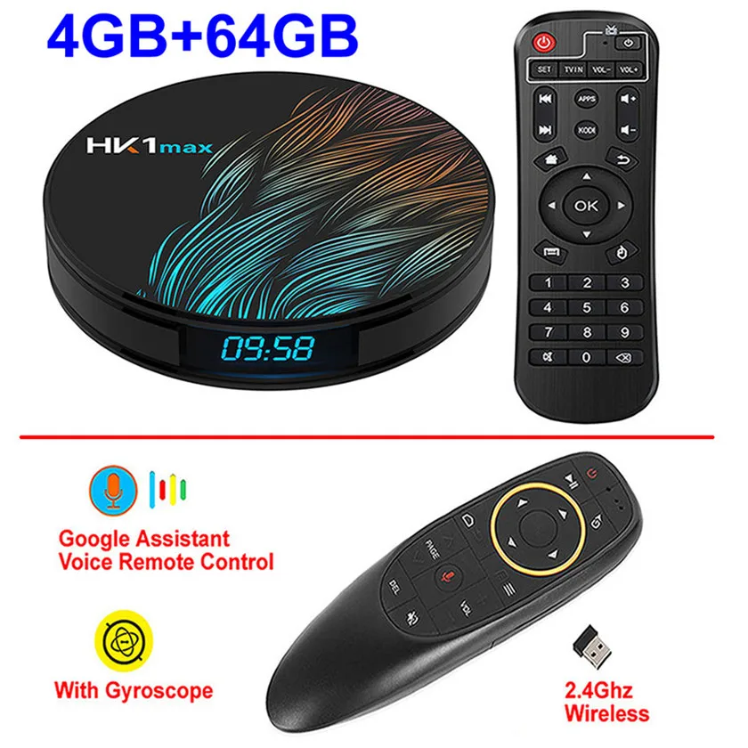 4GB 64GB add G10 HK1 MAX Смарт ТВ коробка Android 9,0 RK3318 4 ядра, 4 Гб Оперативная память 128 Гб Встроенная память 2,4G/5G двойной WI-FI BT4.0 USB 3,0 3D 4K ТВ-приставка IPTV Set-top BOX - Цвет: 4GB 64GB add G10
