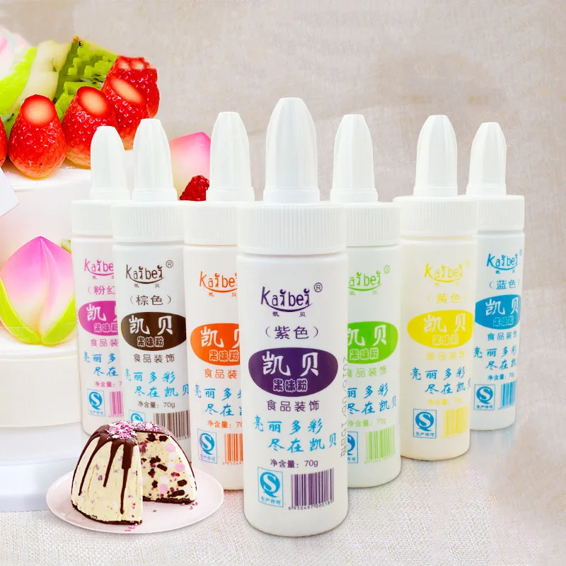 

70g Cake Food Coloring Fruit Powder Cake Fondant Macaron Dessert Decal Soap Baking Color Cake Decoration Tools