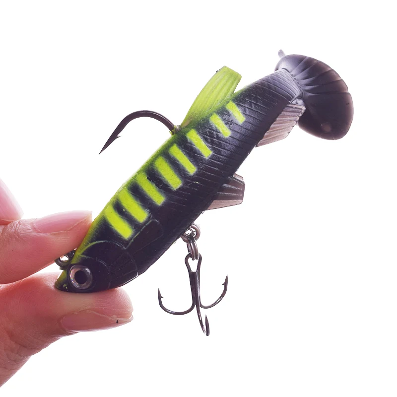 Рыболовная приманка с мягкой силиконовой головкой 1 шт. 7 8 см 11 5 г искусственная