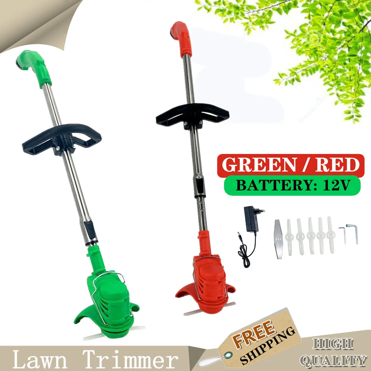 

Electric Lawn Mower 12V 6000RPM Soil Loosening Lawn Mower Pruning Gardening Lawn Mower Tool Agricultural Household Portable