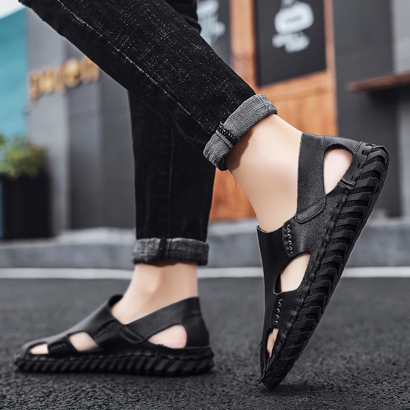 

Sandali Uomo Sandale Homme Cuir Sport Sandalias Piel Sandals-men Sandals Men Beach Summer Sandal Shoes Work Safety Outdoor