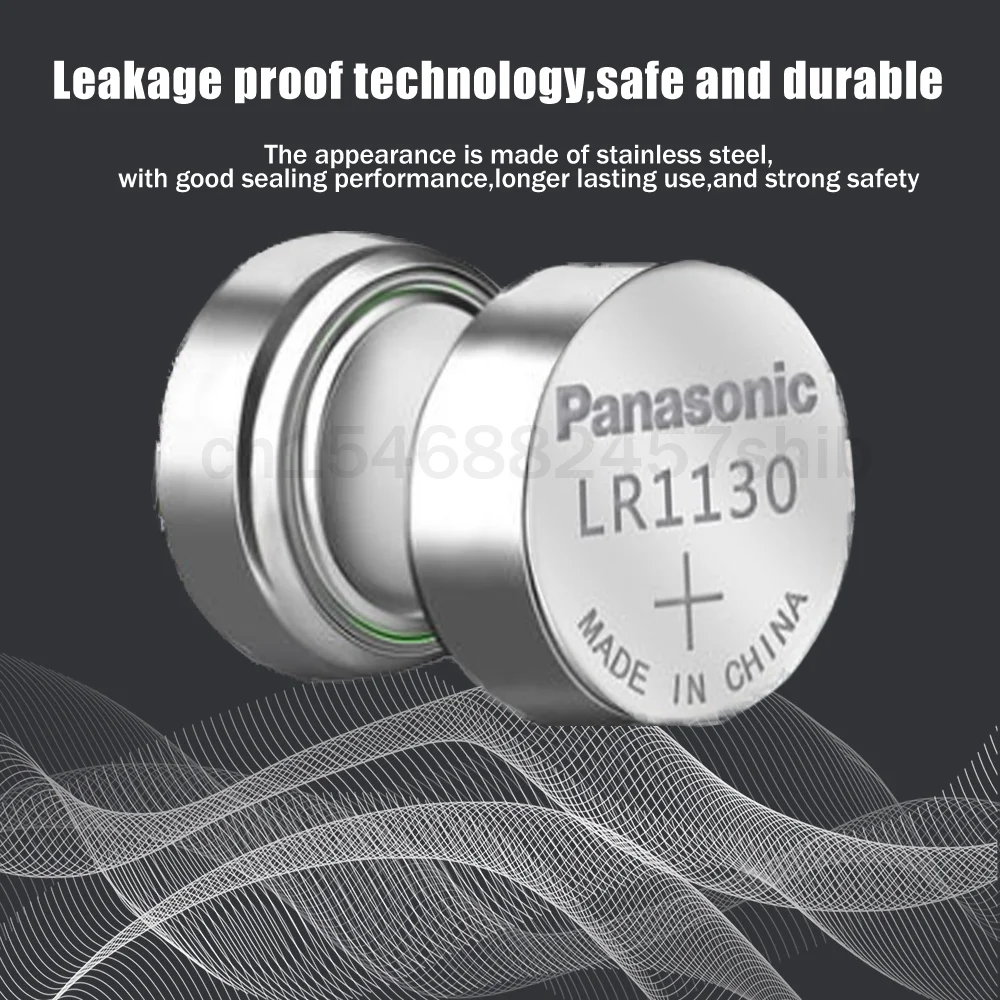 10 шт. Panasonic LR1130 189 AG10 LR54 L1131 SR1130 V10GA 1 5 V кнопочная ячейка для детской шкалы |