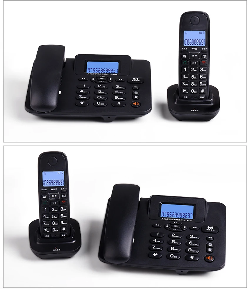 2.4G Corded Phone Handset - 2Cordless Answering Machine 300M Long Range Wireless Telephone | Компьютеры и офис