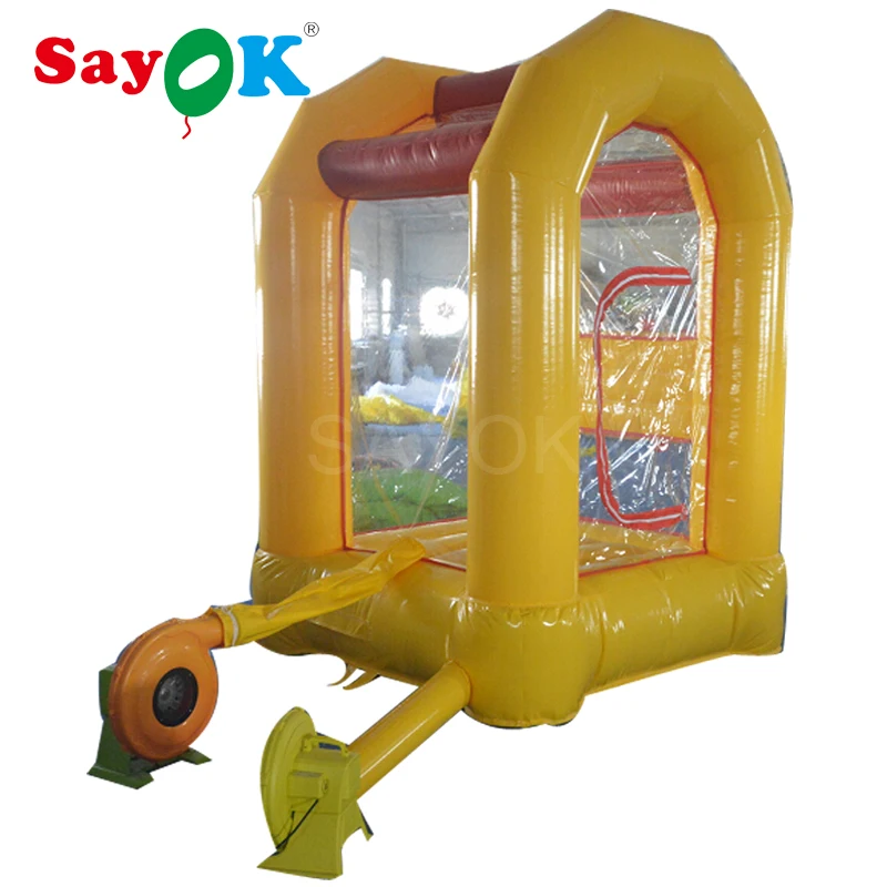

High Quality PVC Inflatable Money Booth Inflatable Cash Cube with air Blower for Advertising Event
