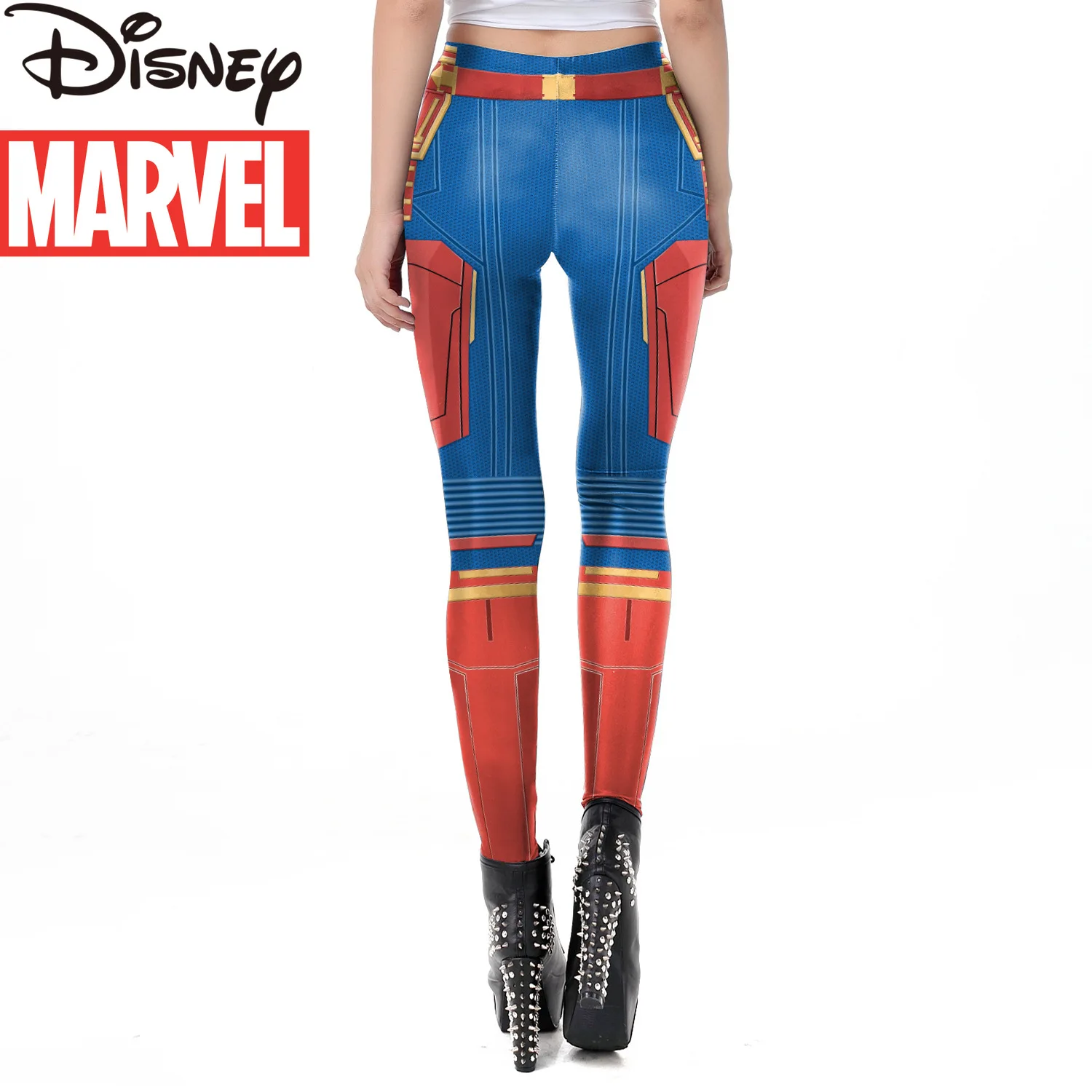 Легинсы для косплея Marvel герои Мстители 4 Капитан | Тематическая одежда и униформа