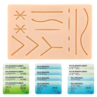 suture refill kit with pre cut wounds various suture threads and needles starter practice suture training kit