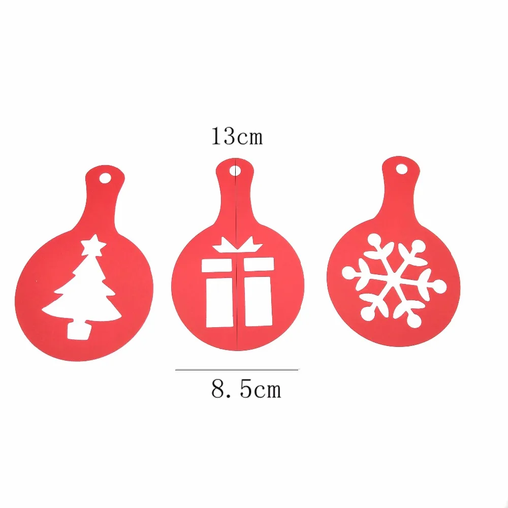 Пластиковые трафареты для торта 8 шт./компл. декоративные украшения рождества Дня