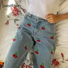 Женские джинсы с завышенной талией, прямые, в английском стиле, в стиле преппи, осень 2020