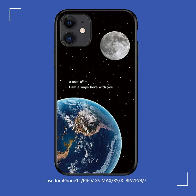 Silicone Frosted printing Phone Case For iPhone 11 pro X XR XS Max 7 8 6 6s Plus Back Cover soft Anti-fall Protective shell | Мобильные