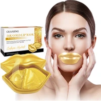 20 pieces 24k glod collagen moisturizing lip masks anti chapped nourishing skin care anti wrinkles brighten lip color lip care