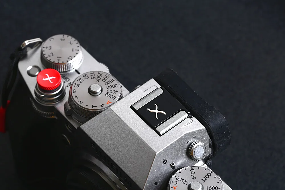 Крышка горячего башмака и вогнутая кнопка спуска затвора для Fujifilm X100V X100F X100S X30 X10