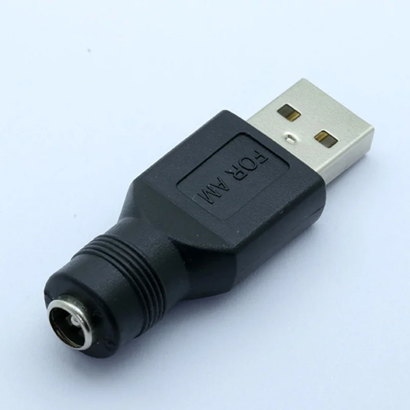 1pc USB A Type Male Plug to 5521 DC Connector 2.1*5.5mm Power Jack Conector 5.5x2.1 adapter High quality | Обустройство дома