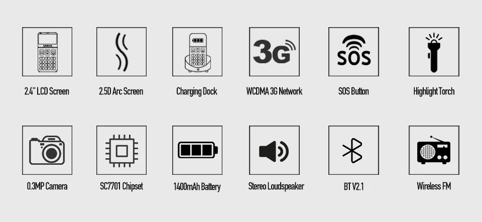 UNIWA V808G английская русская клавиатура 10 дней в режиме ожидания 3g WCDMA сильный фонарь Мобильный телефон большой SOS 3g мобильный телефон