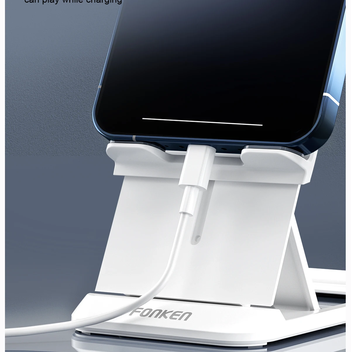 fonken portable desk phone holder for phone stand mobile mount for iphone 11 12 13 samsung honor universal fold support bracket free global shipping