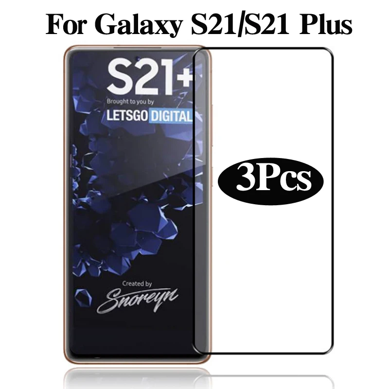 Protective Glass For Samsung Galaxy S21 Plus S21Plus 5G Tempered shell Accessories Smartphones on galaxy s21 s 21 Glass Film 9H