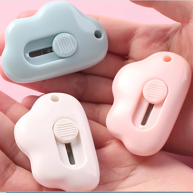 

Mini Letter Opener Novelty Student Cute Cloud Utility Knife Box Openner Stationery Office Paper Cutting Kawaii School Supplies
