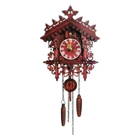 cuckoo clock living room wall clock black forest wooden hand carved clock bird cuckoo alarm clock watch home day time alarm
