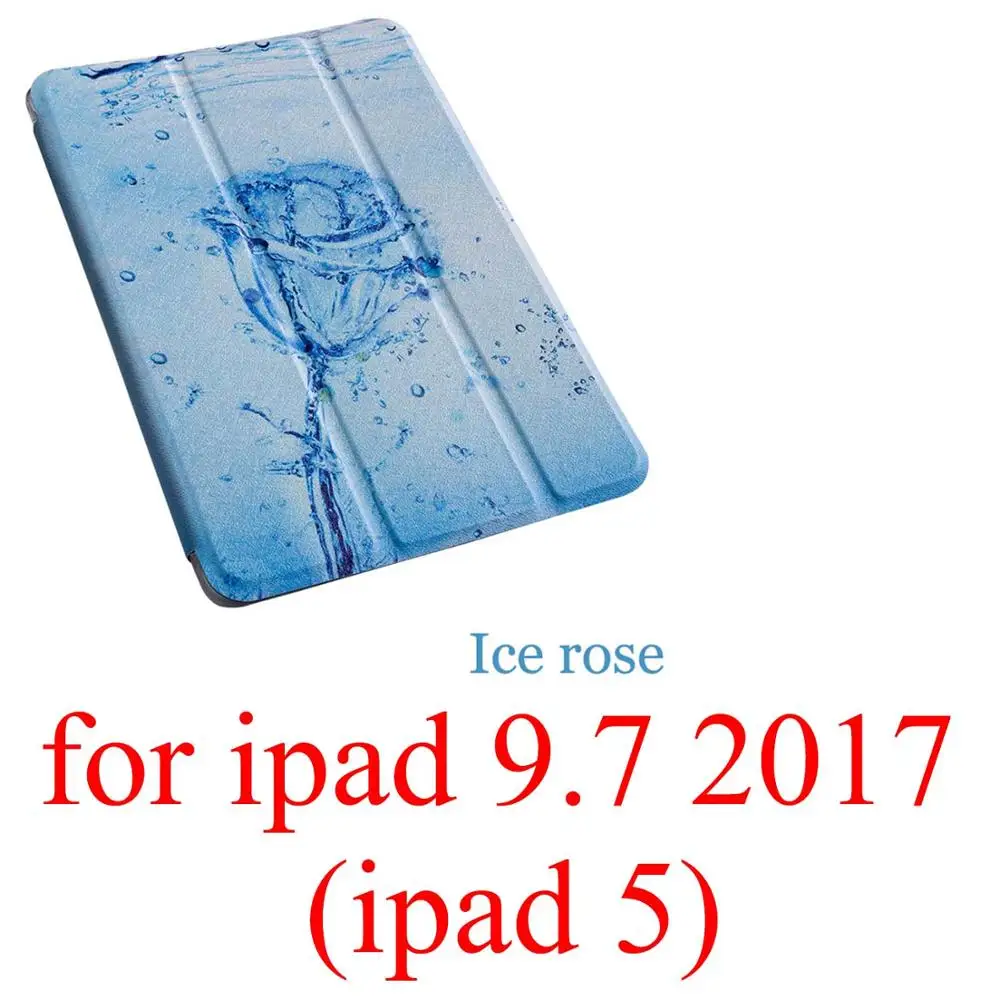 for ipad 9.7 2017 Чехол для планшета с мультипликационным принтом для Apple ipad 2 3 4 9,7 Pro Smart wake Sleep fundas fold Stand cardined cover capa bag для Air 1 2 - Цвет: for ipad 9.7 2017