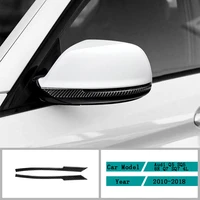 carbon fiber car accessories interior rearview mirror anti collision strip cover trim stickers for audi q5 sq5 8r 2010 2018
