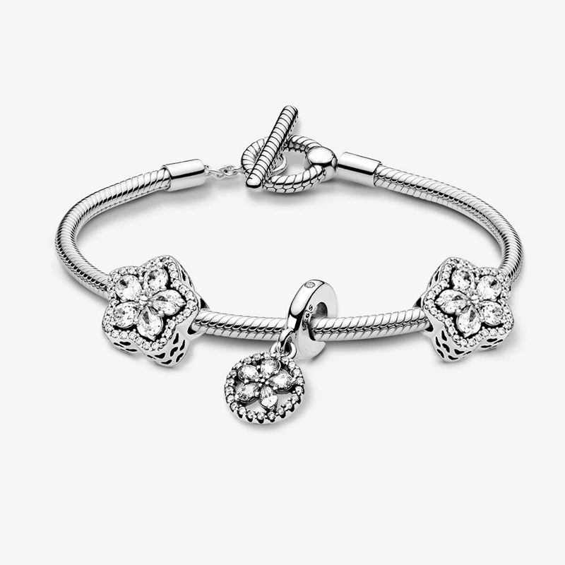 

Новинка зимы 2020, набор красивых браслетов с кристаллами в виде снежинок, милые ювелирные украшения для подруги, романтический подарок на день рождения или Рождество