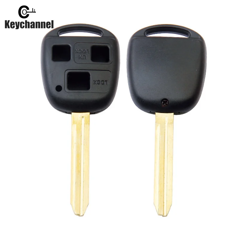 1 шт. чехол для автомобильного ключа 2/3 кнопок дистанционного TOY43 лезвие Toyota Yaris Camry
