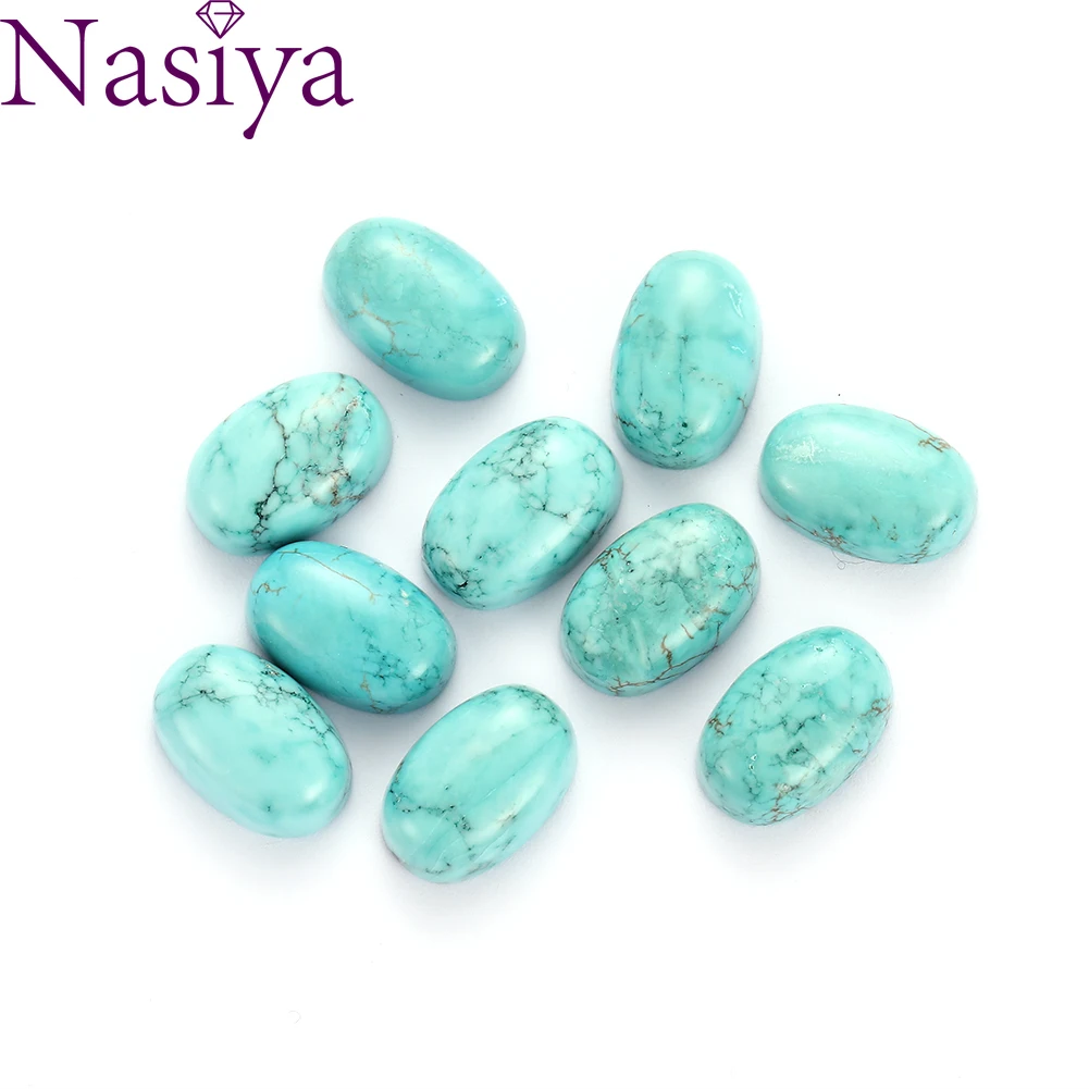 

Круглые бусины бирюзы из натурального камня для изготовления ювелирных изделий, выберите размер, оптовая продажа