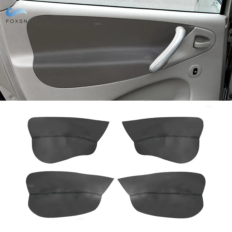

For Citroen Xsara Picasso 4pcs Black Microfiber Leather Interior Door Armrest Panel Cover Protective Trim