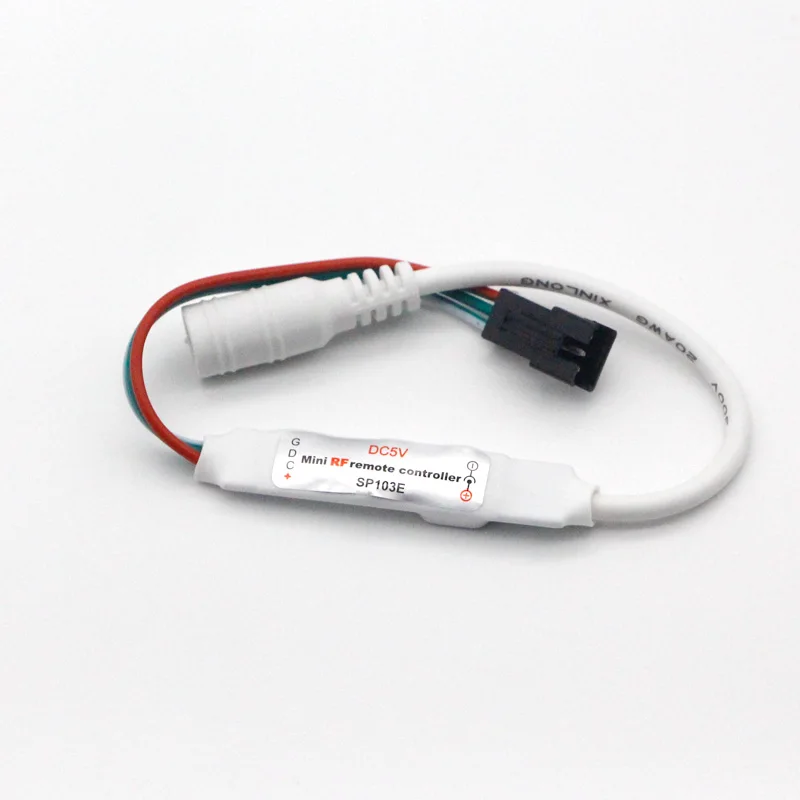 SP103E 14Key Wireless Remote Mini RF LED Controller For WS2812 WS2811 SK6812 Dream Color 5050 Light Strip light DC 5V 12V | Лампы и