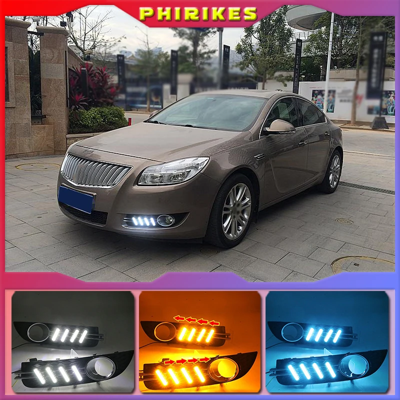 

Светодиодный дневные ходовые огни для Buick Regal 2009-2013, противотуманные фары ABS 12 В DRL