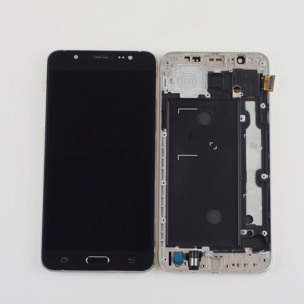 Black with frame Для samsung Galaxy J7 ЖК-экран J710FN ЖК-дисплей сенсорный экран для samsung J710 SM-J710F J710M J710H ЖК-сборка Рамка - Цвет: Black with frame