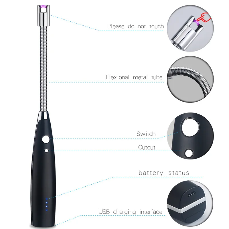 Электрическая дуговая зарядка USB arc Pulse BBQ кухонная зажигалка 2019|Аксессуары для