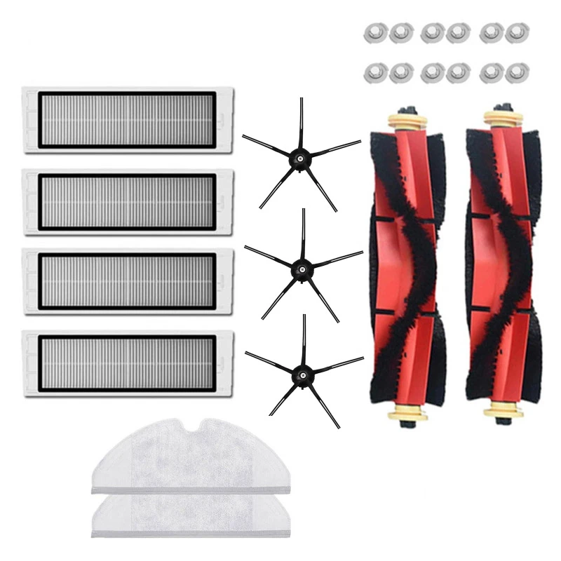 

for XiaoMi Roborock S6 S60 S65 S5 MAX Accessories Vacuum Cleaner Parts Washable HEPA Filter 5-Arm Side Brush Main Brush