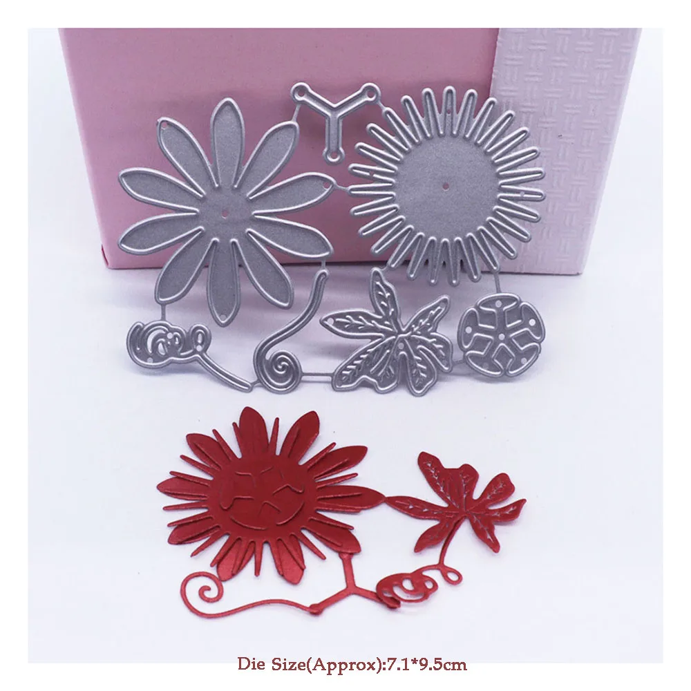 Цветочные штампы для скрапбукинга тиснение папка изготовления карт