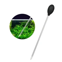 fish tank water changer aquarium pipette feeder water cleaner transfer tool feeding tools black with a 30cm long coral feeding