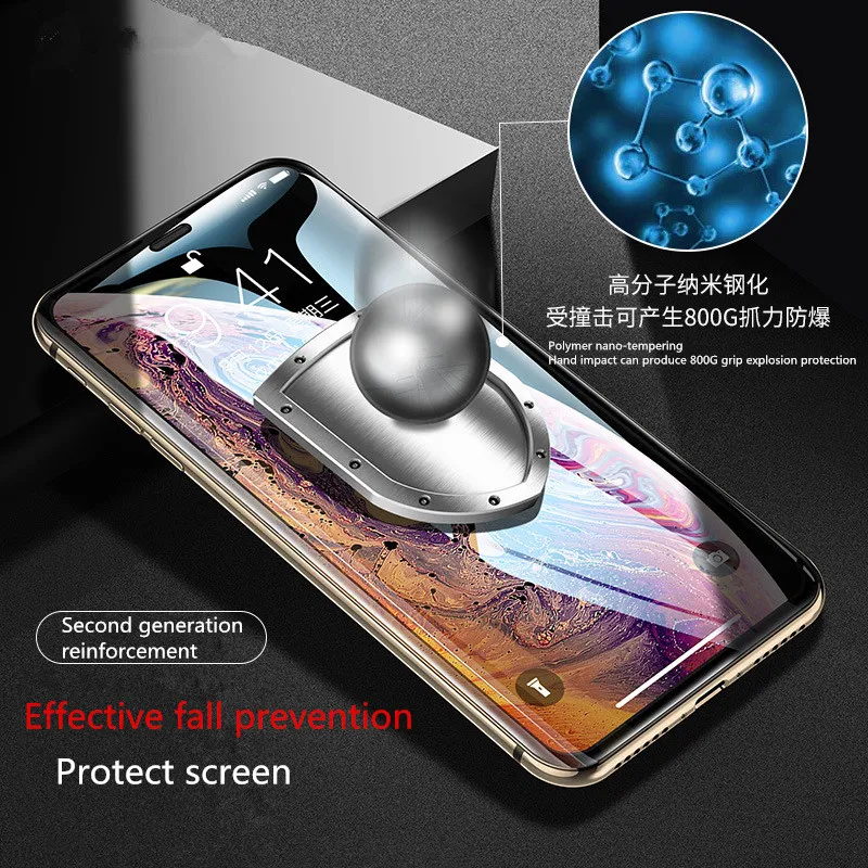 9D полное покрытие Защитное стекло для iPhone X XR XS max iphone 8 7 Plus 6 6S 5 5S SE защита экрана