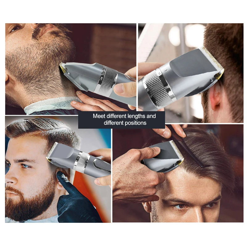 Машинка для стрижки волос с ЖК-дисплеем профессиональный перезаряжаемый