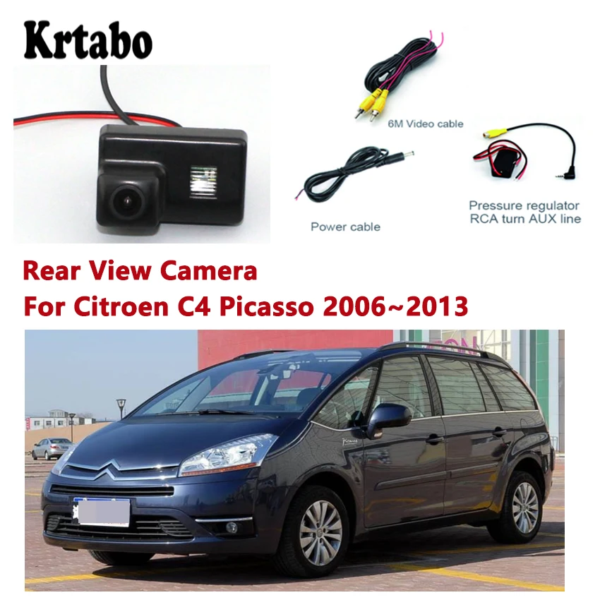 Krtabo парковочная камера для Citroen C4 Пикассо 2006 2007 2008 2009 2010 2011 2012 2013 Высокое качество водонепроницаемый автомобиль задней камеры