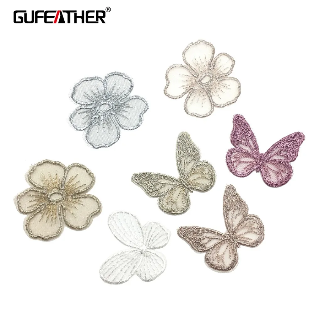 

GUFEATHER M155,flower butterfly patch,diy jewelry,hand made,home decorative,patches for clothing,jewelry making,10pcs/lot
