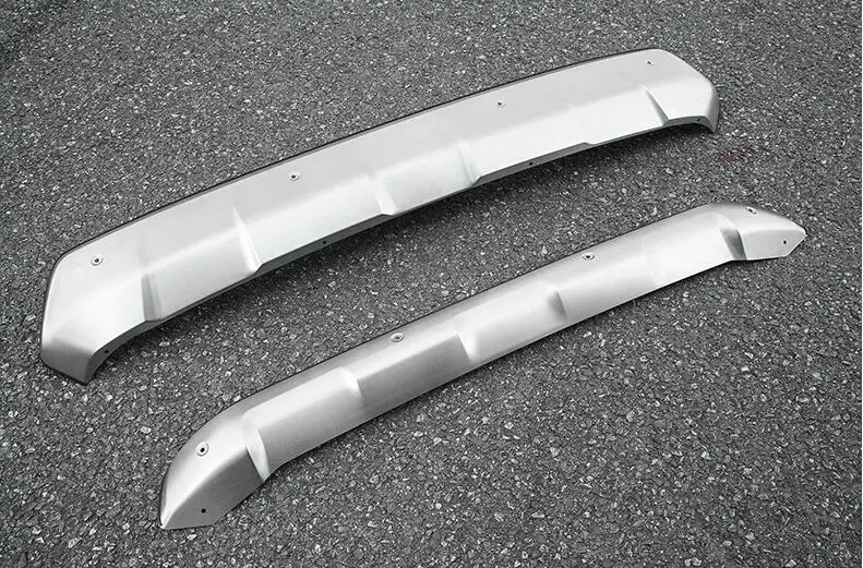 

Stainless Steel Front Lip Bumper & Rear Diffuser Protector Guard Skid Plate Cover For TOYOTA RAV4 2019 2020 2021 Year