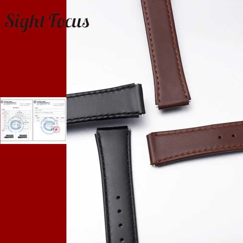 Ремешок из телячьей кожи для наручных часов сменный спортивный браслет воловьей