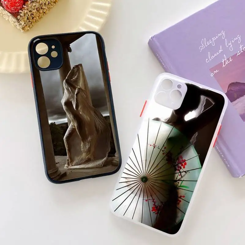 

underwear women fantasy Phone Case For iPhone 12 11 Mini Pro XR XS Max 7 8 Plus X Matte transparent Back Cover