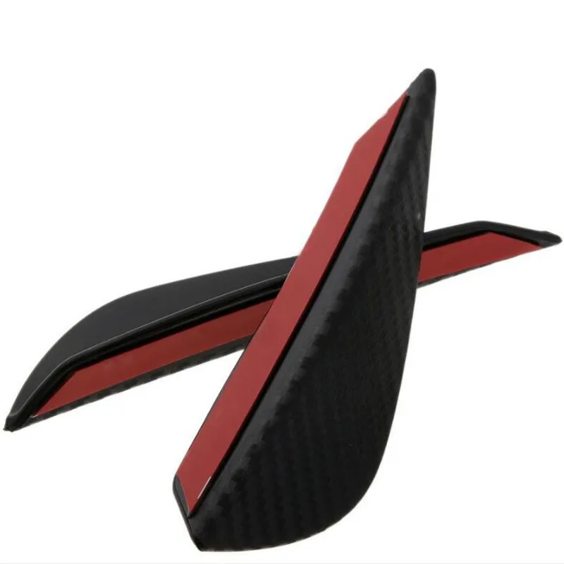 4 шт./компл. наклейка на передний бампер автомобиля из углеродного волокна для Skoda